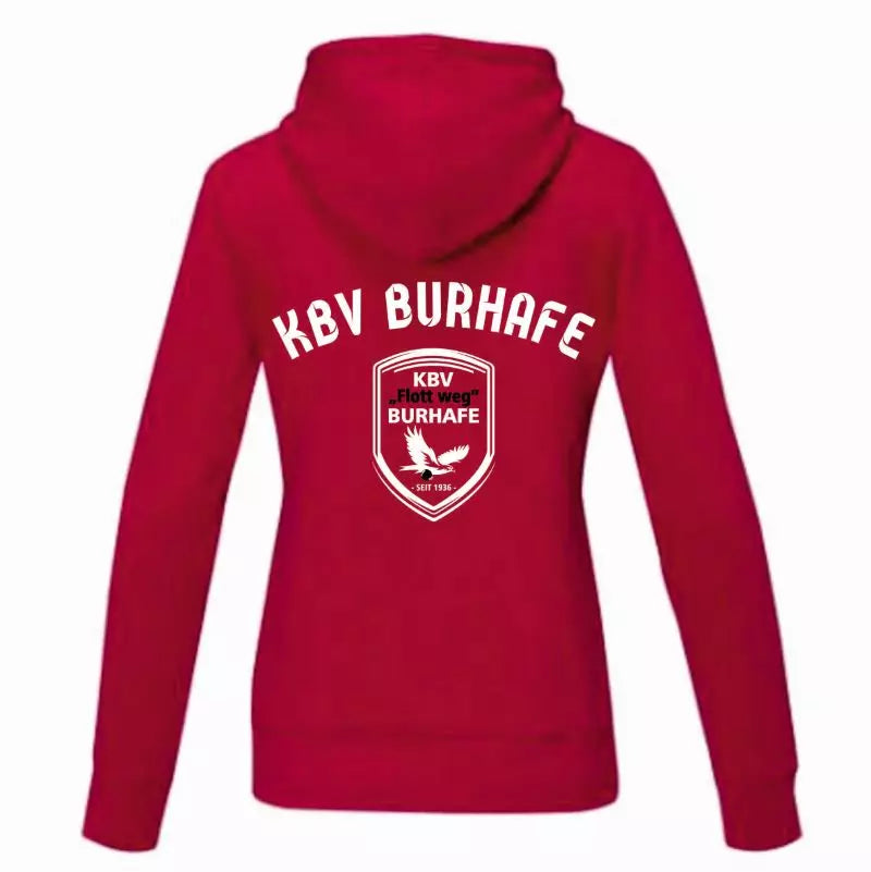 KBV Burhafe Fan Hoodie Damen Rot
