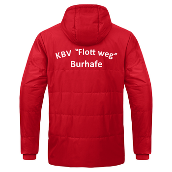 KBV Burhafe Coachjacke Team mit Kapuze Herren Rot