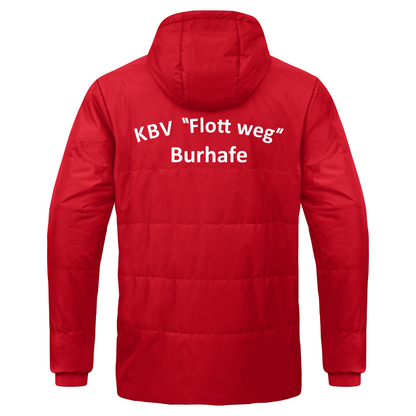 KBV Burhafe Coachjacke Team mit Kapuze Herren Rot
