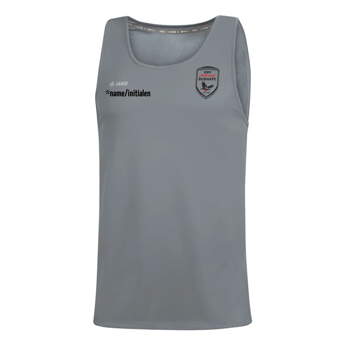 KBV Burhafe Tanktop Run Unisex Grau