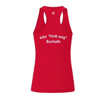 KBV Burhafe Tanktop Run Damen Rot