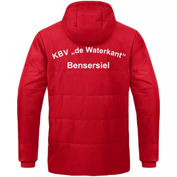 KBV Bensersiel Coachjacke mit Kapuze Herren Rot