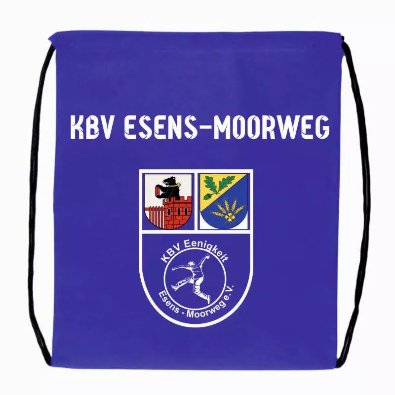 KBV Esens-Moorweg Fan Turnbeutel Blau