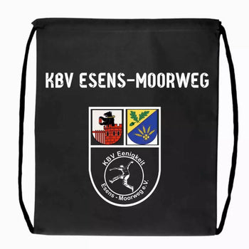 KBV Esens-Moorweg Fan Turnbeutel Schwarz