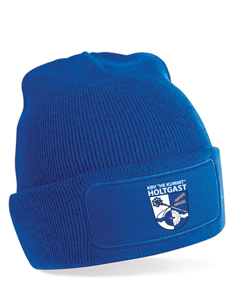 KBV Holtgast Fan - Beanie Patch blaumit logo