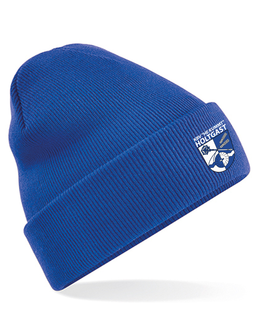 KBV Holtgast Fan - Beanie Strick blaumit logo