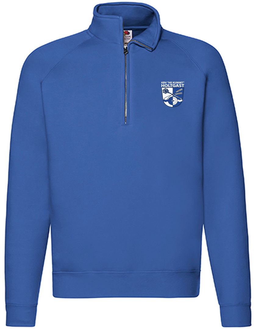 KBV Holtgast Fan - Half Zip Sweat Herren blaumit logo