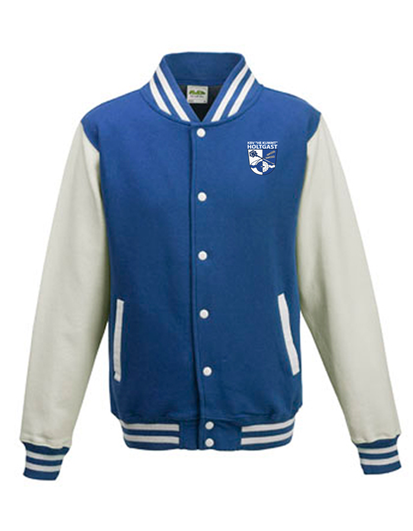 KBV Holtgast Fan - Collegejacke Herren blaumit logo