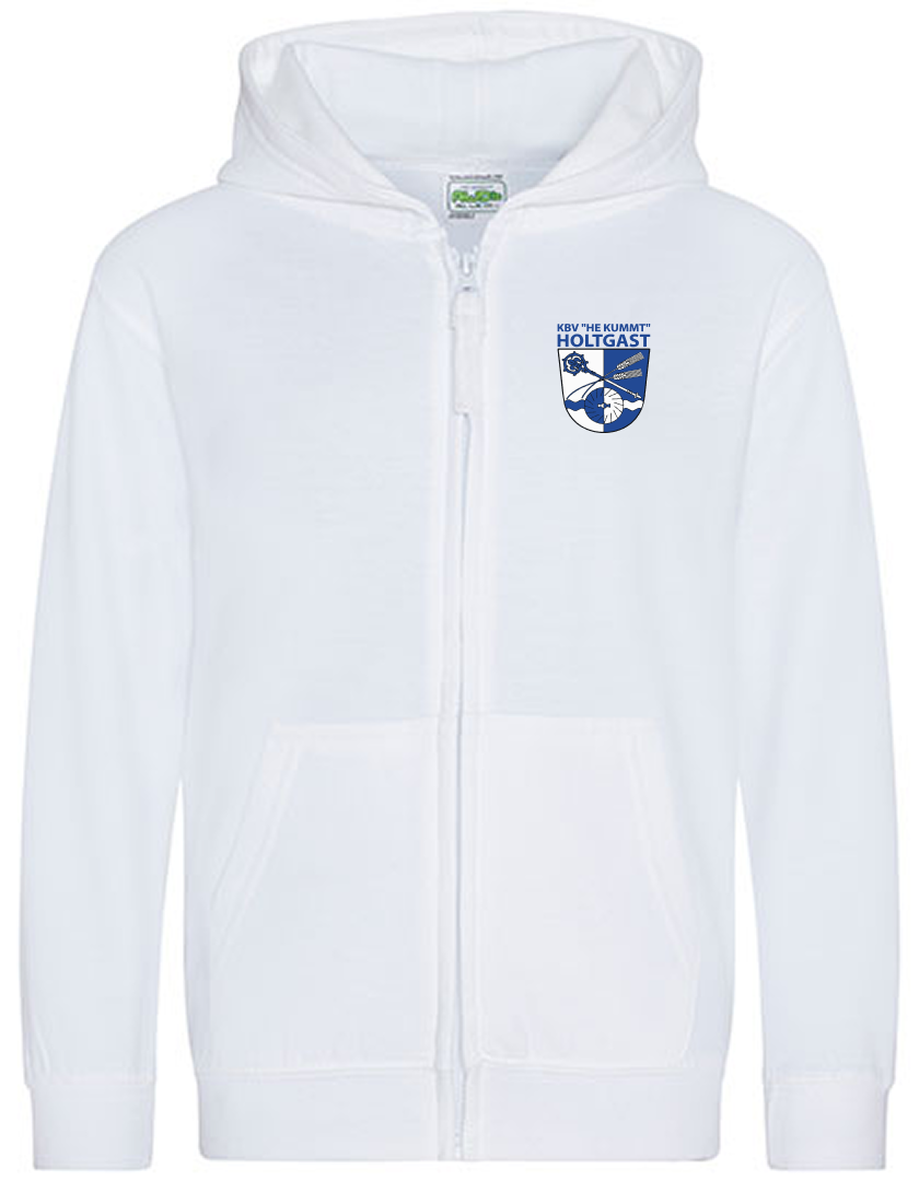 KBV Holtgast Fan - Sweatjacke Kinder weiß