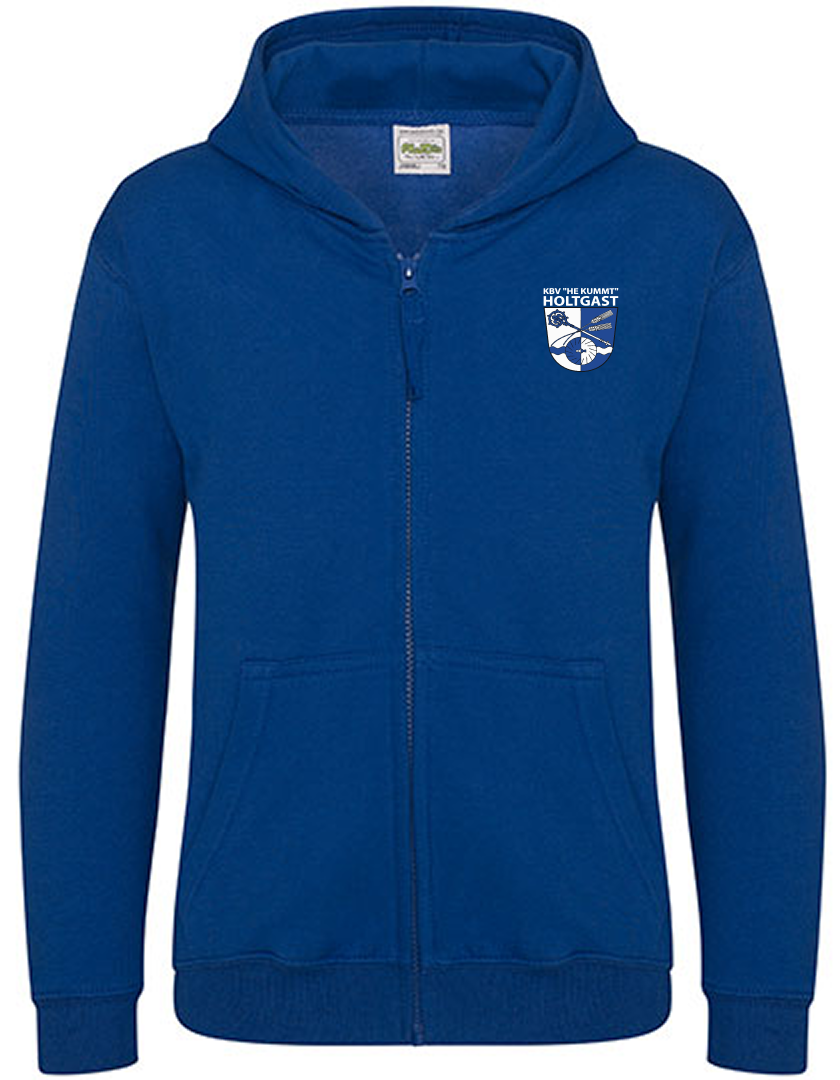 KBV Holtgast Fan - Sweatjacke Kinder blaumit logo