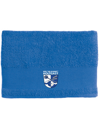 KBV Holtgast Fan - Duschtuch 70*140 blaumit logo