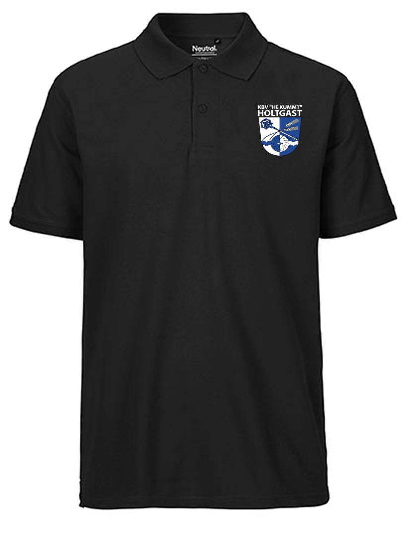 KBV Holtgast Fan - Poloshirt Fairtrade Herren schwarz