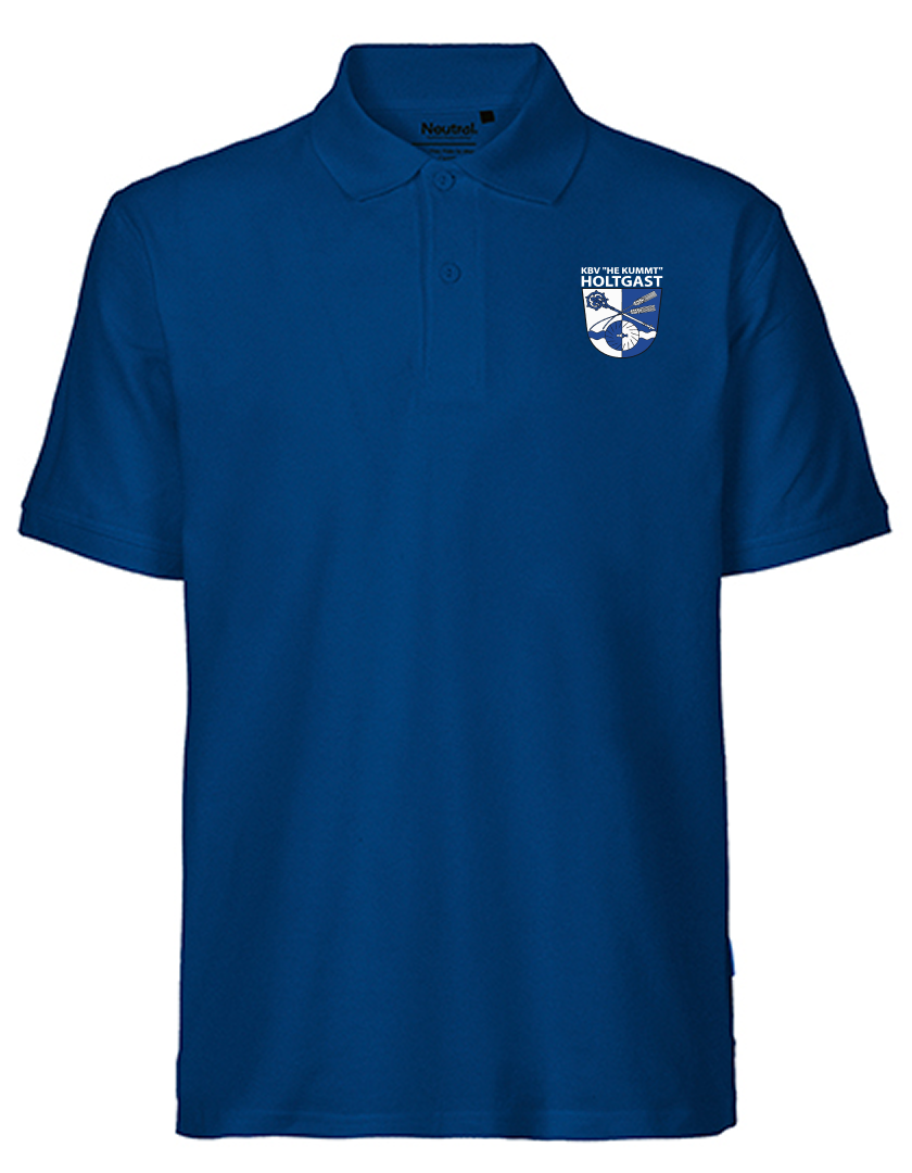 KBV Holtgast Fan - Poloshirt Fairtrade Herren blaumit logo