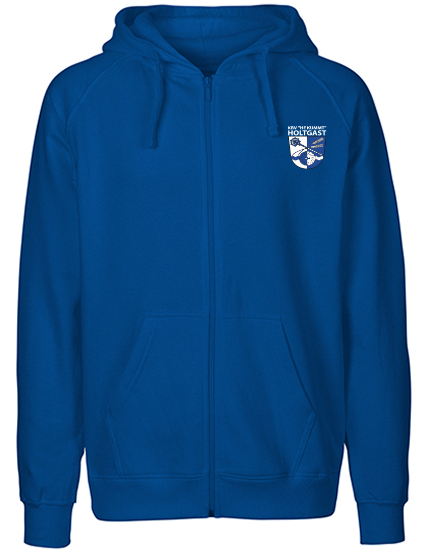 KBV Holtgast Fan - Sweatjacke Fairtrade Herren blaumit logo