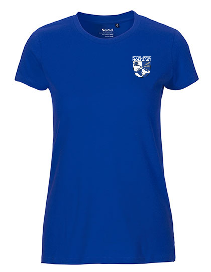 KBV Holtgast Fan - T-Shirt Fairtrade Damen blaumit logo