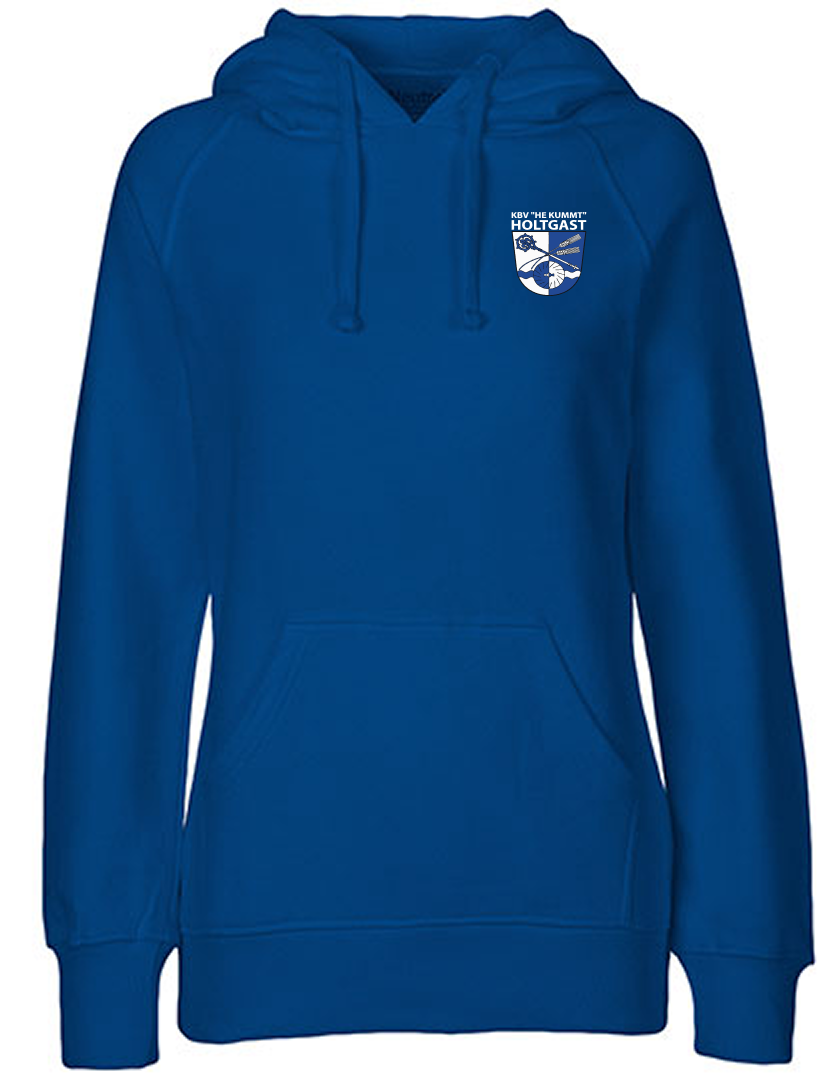 KBV Holtgast Fan - Hoodie Fairtrade Damen blaumit logo