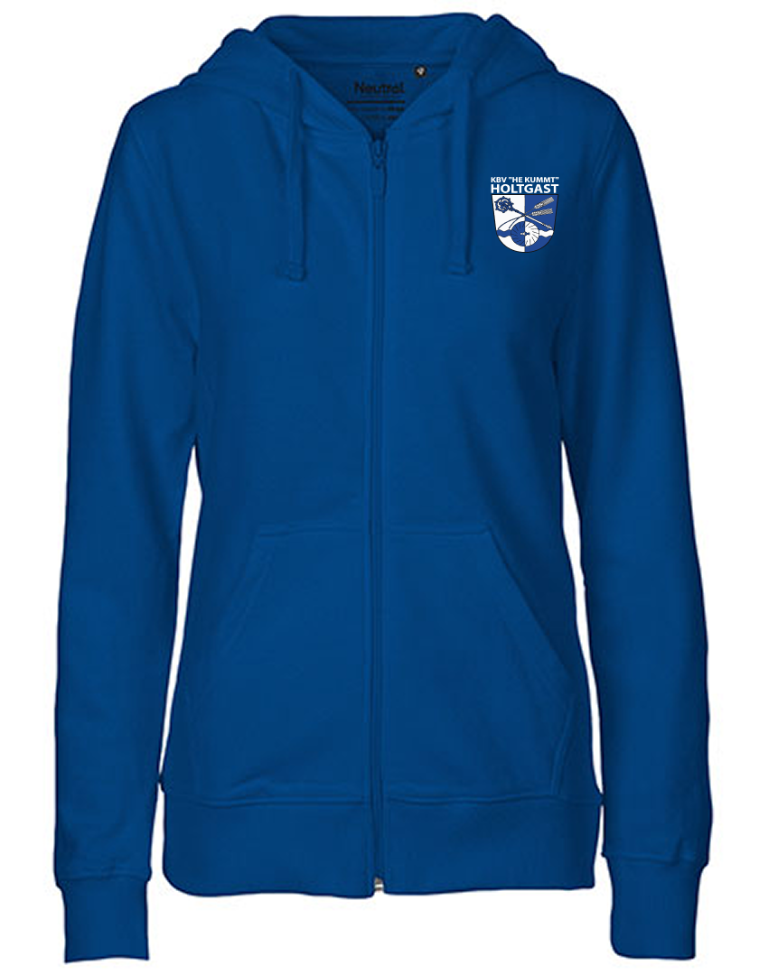 KBV Holtgast Fan - Sweatjacke Fairtrade Damen blaumit logo