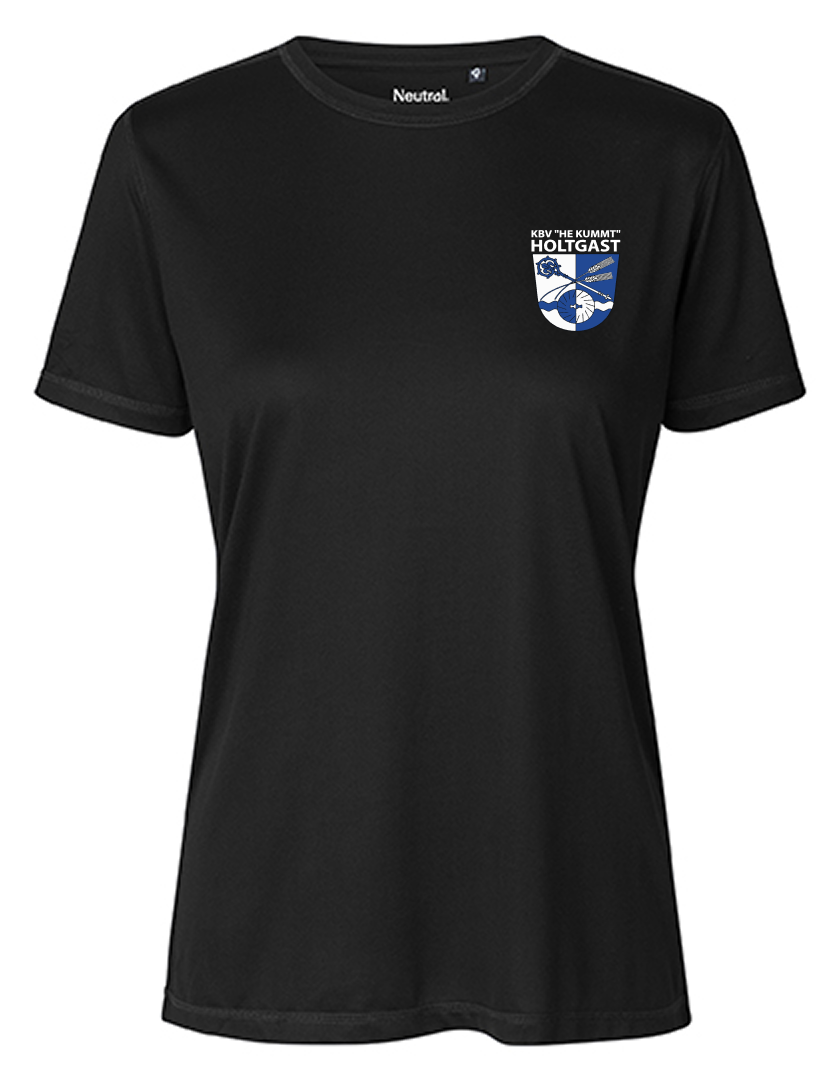 KBV Holtgast Fan - Polyestershirt Fairtrade Damen schwarz
