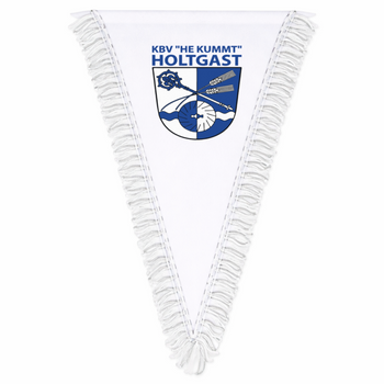 KBV Holtgast Fan - Wimpel 23*29 weiß blau