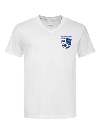 KBV Holtgast Fan - T-Shirt V-Ausschnitt Herren weiß