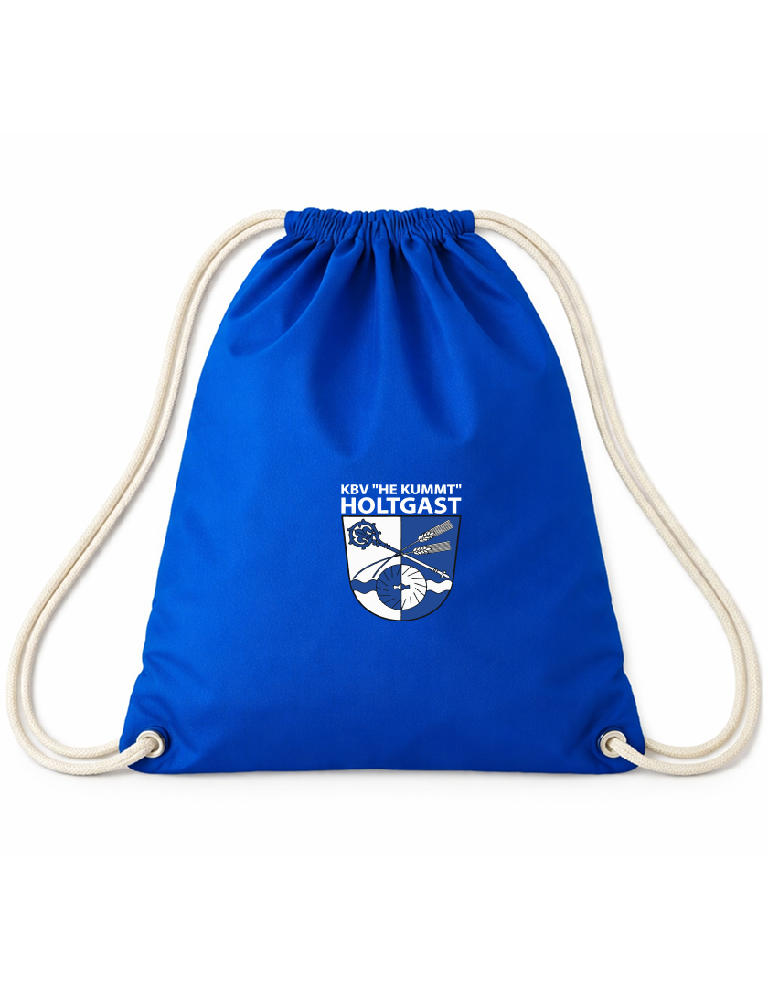 KBV Holtgast Fan - Gymbag 37*46 blaumit logo
