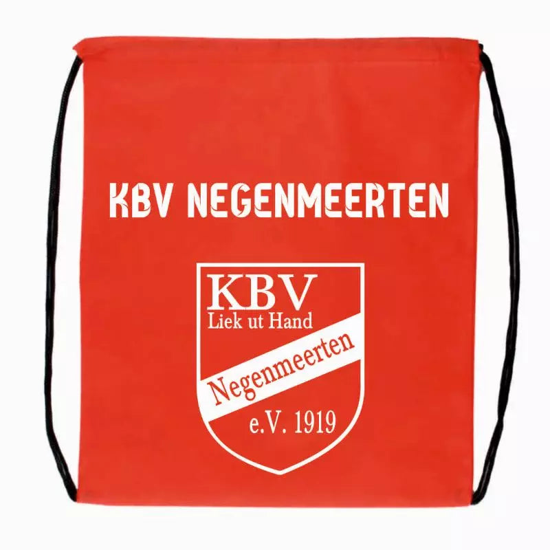 KBV Negenmeerten Fan Turnbeutel Rot