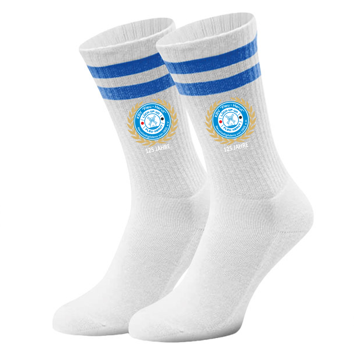 KBV Neustadtgödens Fan Socken Weiß Blau