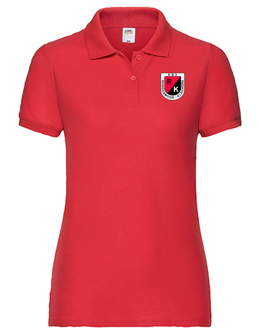 KBV Roggenmoor-Klauhörn Fan - Poloshirt Damen rot