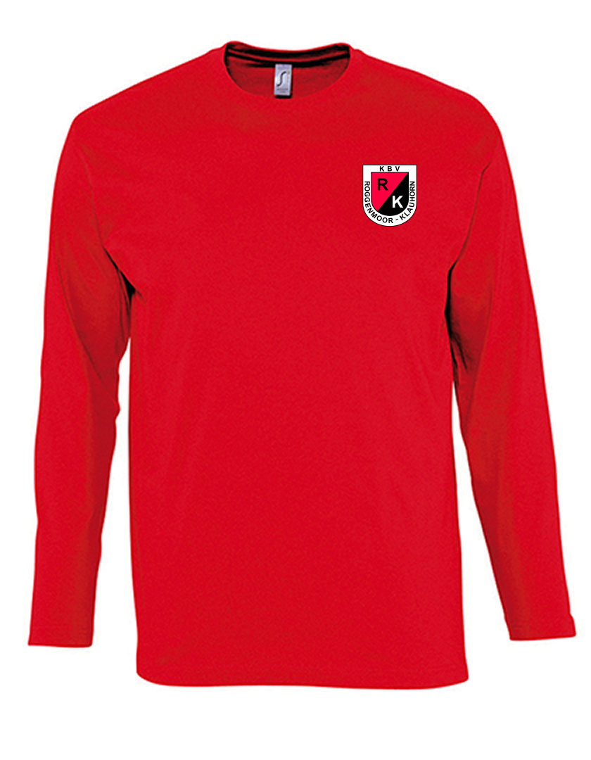 KBV Roggenmoor-Klauhörn Fan - Longsleeve Herren rot
