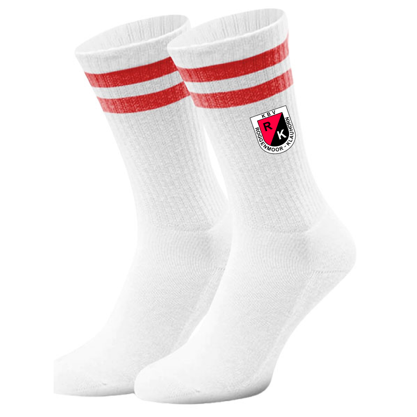 KBV Roggenmoor-Klauhörn Fan - Sportsocken weiß-rot