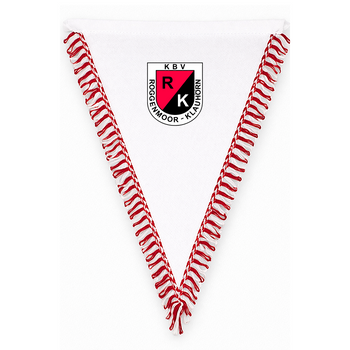 KBV Roggenmoor-Klauhörn Fan - Wimpel 23*29 weiß rot
