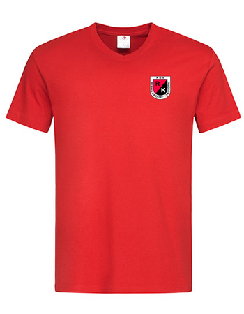 KBV Roggenmoor-Klauhörn Fan - T-Shirt V-Ausschnitt Herren rot