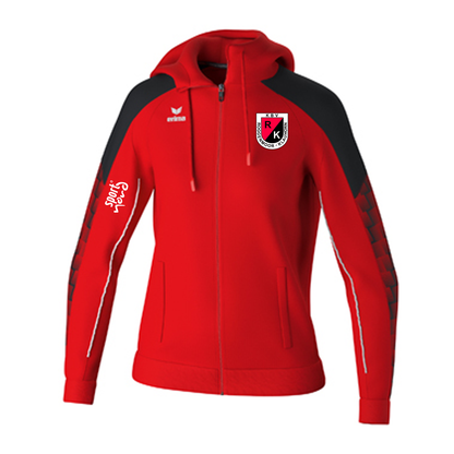 KBV Roggenmoor-Klauhörn Trainingsjacke mit Kapuze Damen Rot