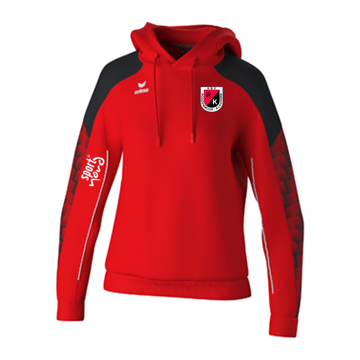 KBV Roggenmoor-Klauhörn Kapuzensweat Damen Rot