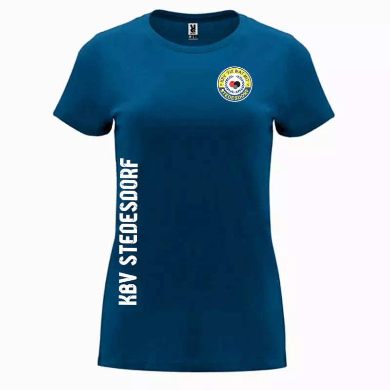 KBV Stedesdorf Shirt "Op de Siet!" Damen Blau