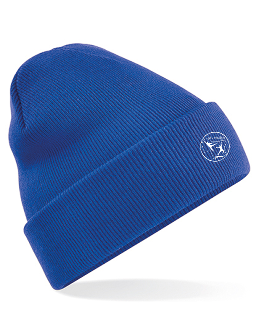 KBV Waddens Fan - Beanie Strick blaumit logo