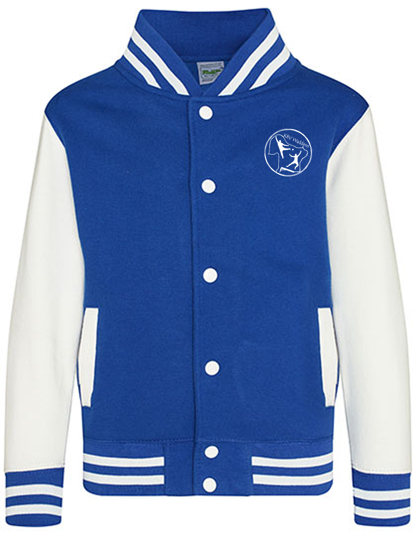 KBV Waddens Fan - Collegejacke Kinder blaumit logo
