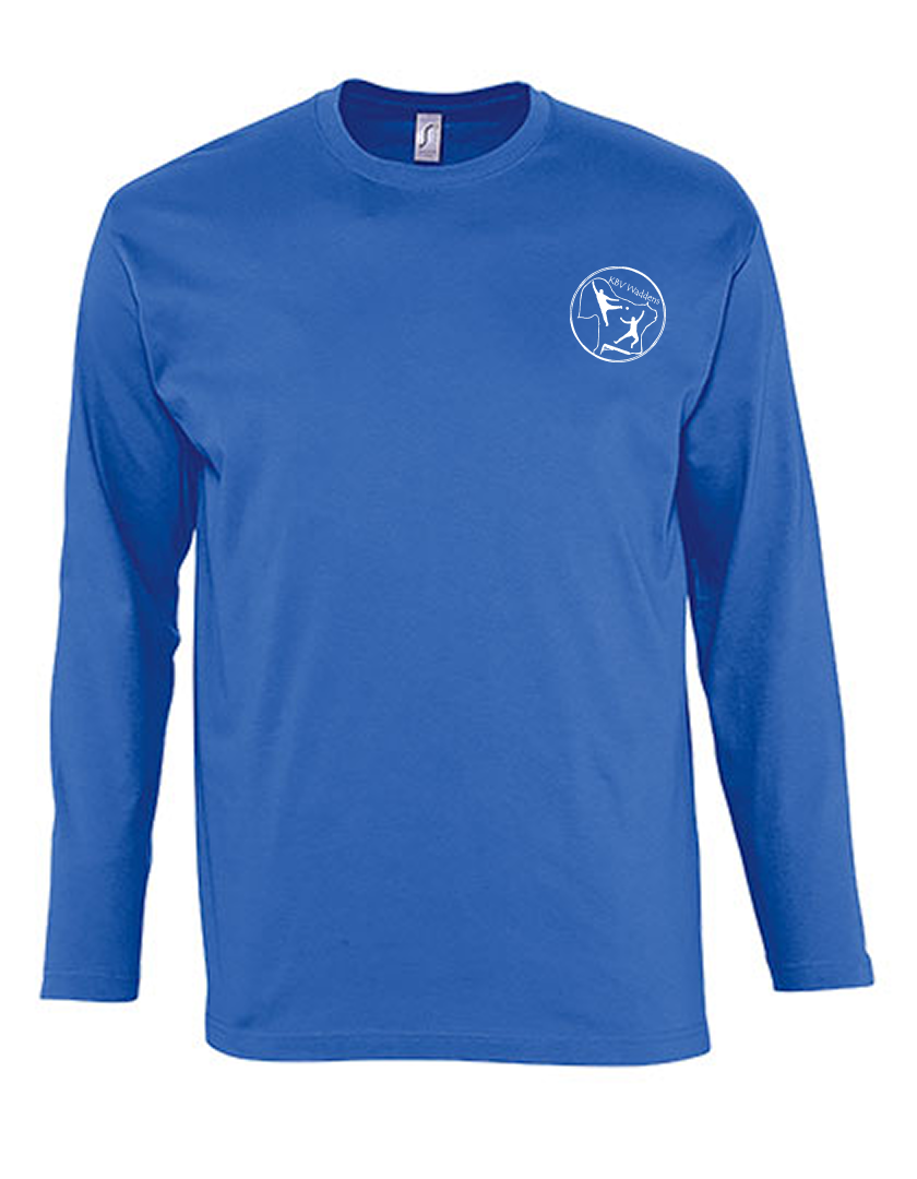 KBV Waddens Fan - Longsleeve Herren blaumit logo