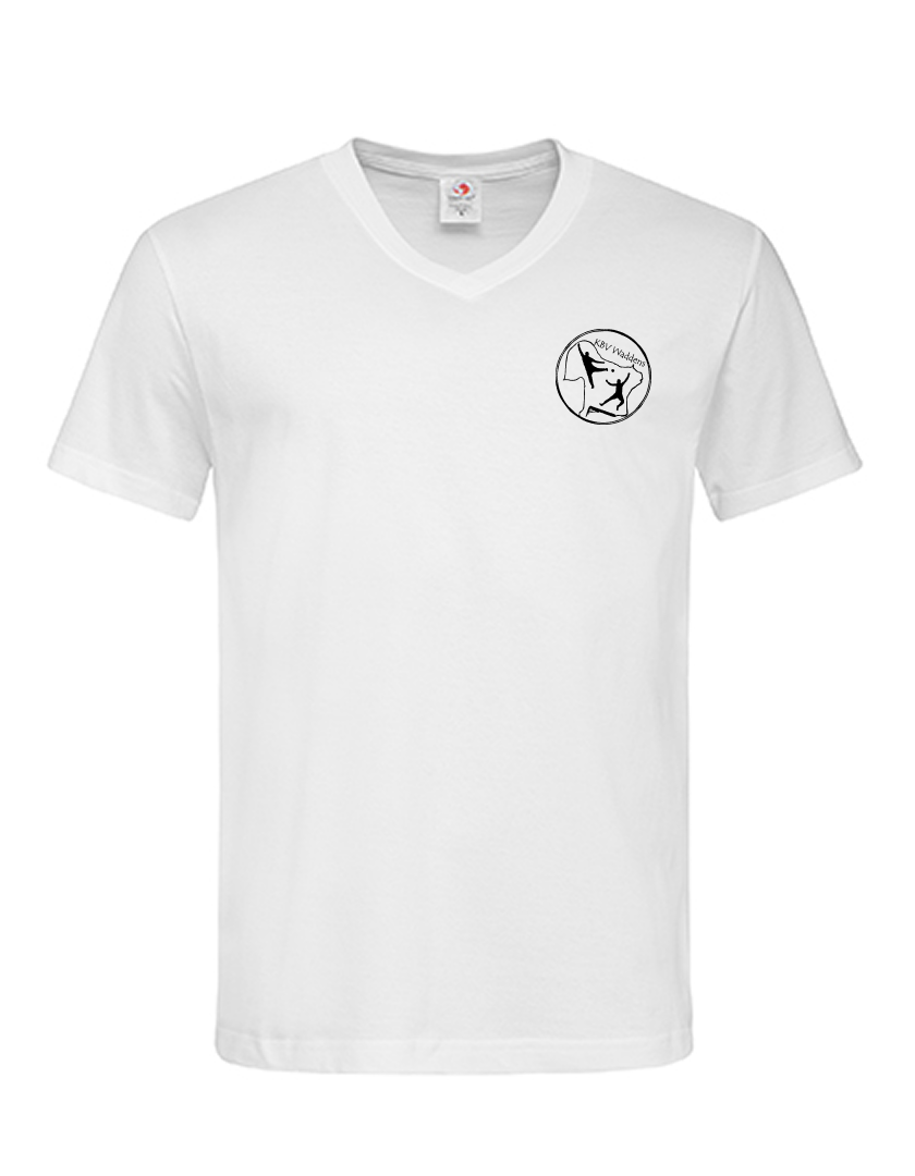 KBV Waddens Fan - T-Shirt V-Ausschnitt Herren weiß