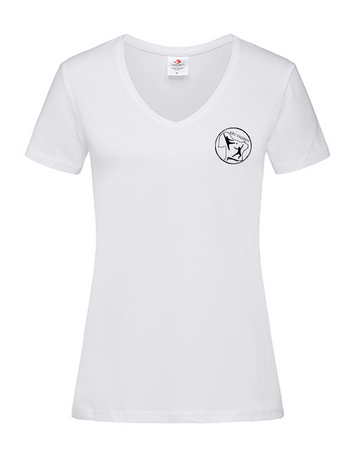KBV Waddens Fan - T-Shirt V-Ausschnitt Damen weiß