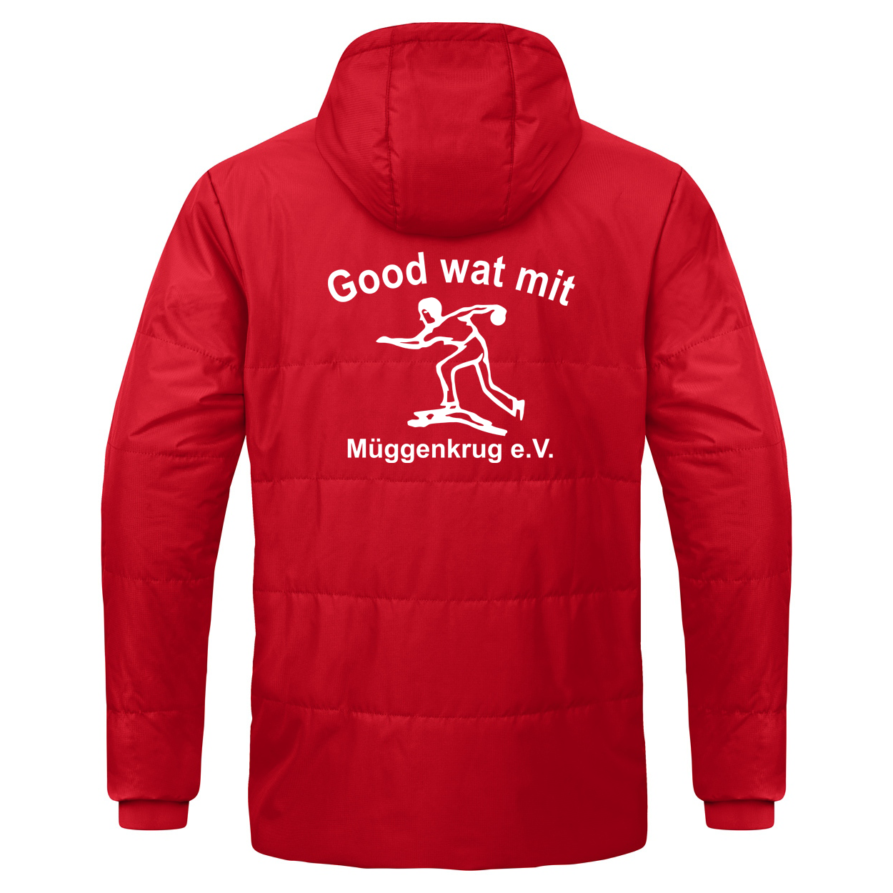 KBV Müggenkrug Coachjacke Team mit Kapuze Kinder Rot