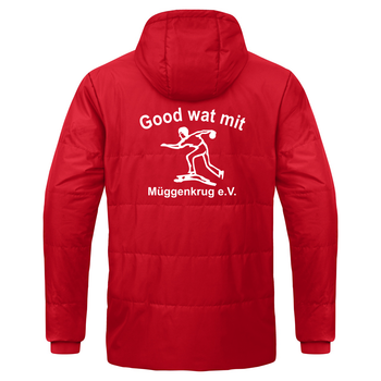 KBV Müggenkrug Coachjacke Team mit Kapuze Herren Rot