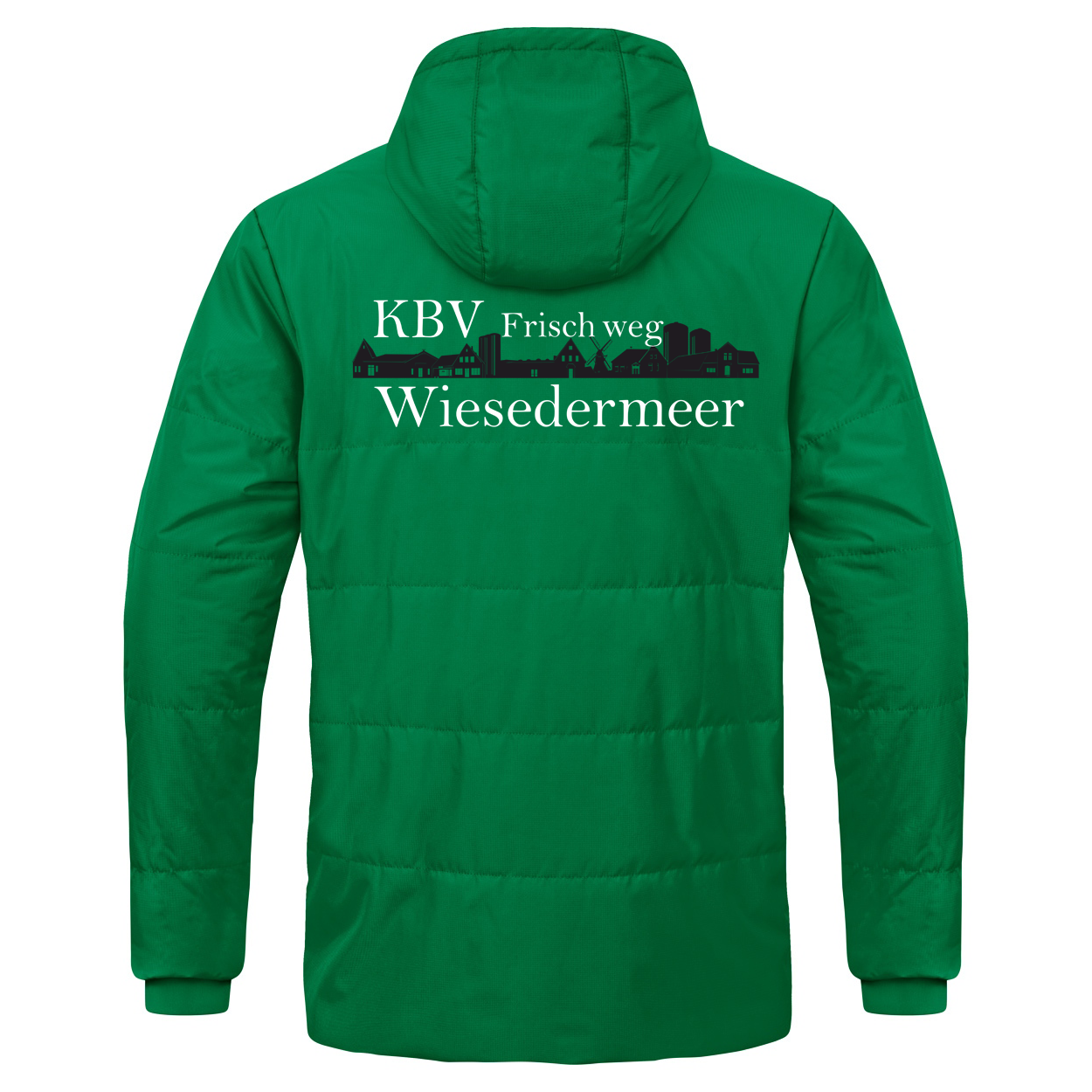 KBV Wiesedermeer Coachjacke Team mit Kapuze Kinder Grün