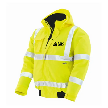 MK Personal Arbeitsjacke Warnschutz (inkl. Brust- und Rückenlogo)
