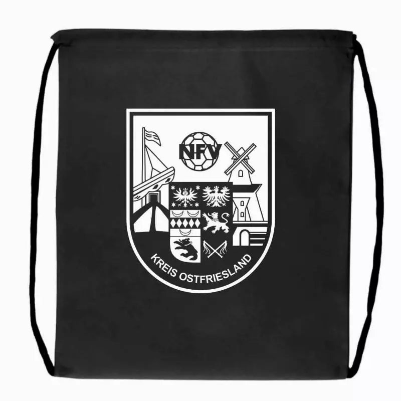 NFV Kreis Ostfriesland Fan Turnbeutel Schwarz