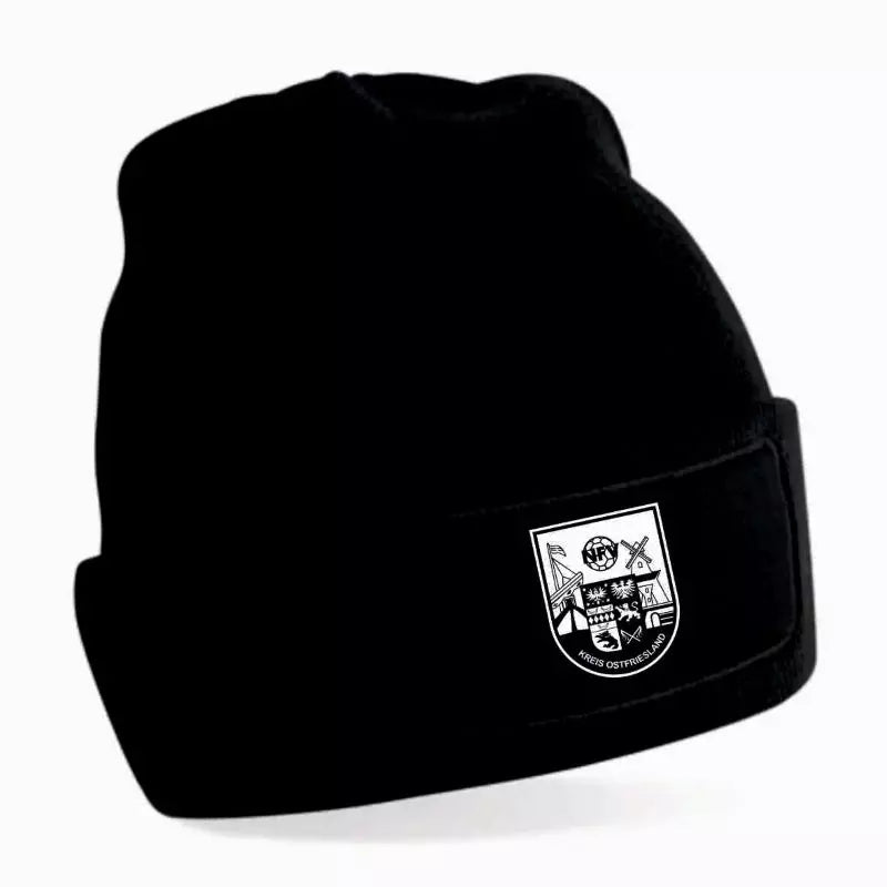NFV Kreis Ostfriesland Fan Strickmütze Kinder Schwarz