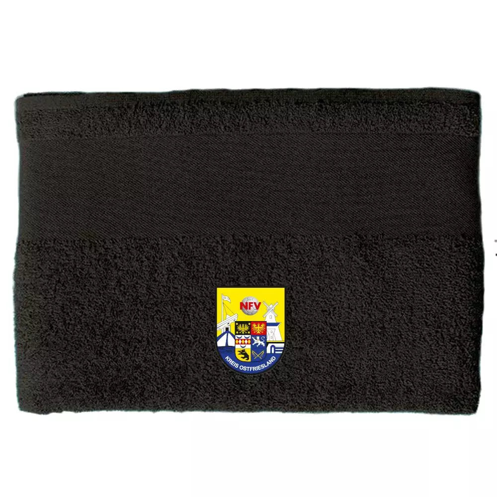 NFV Kreis Ostfriesland Fan Handtuch Schwarz