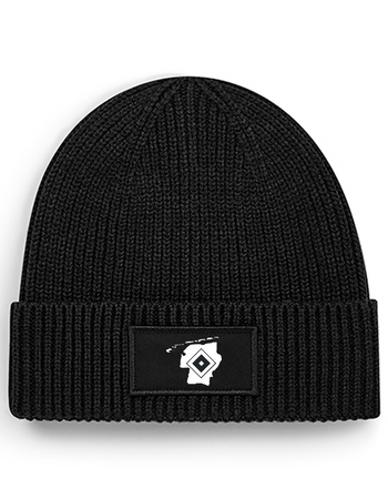 OFC PowerRaute Fresena Fan - Rippstrick Beanie schwarz