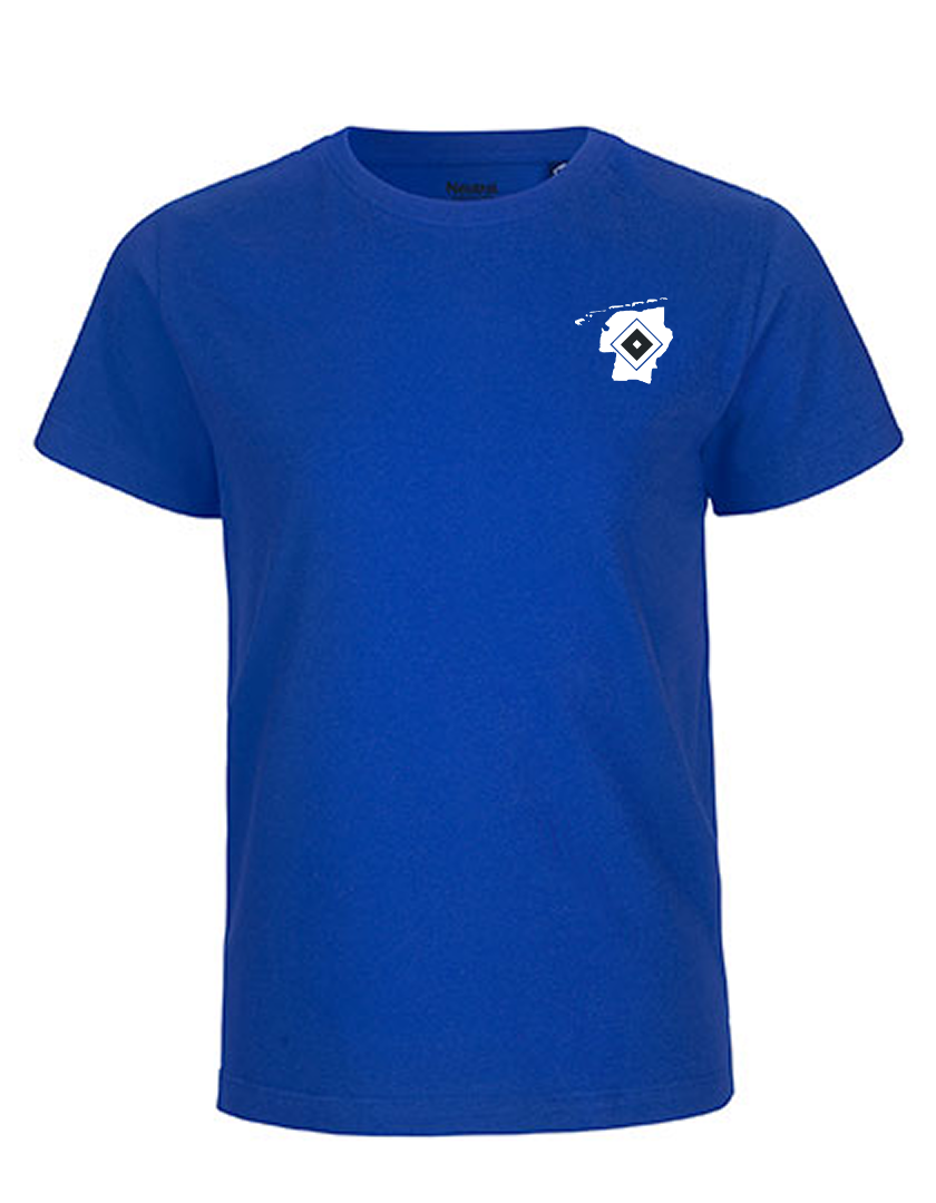 OFC PowerRaute Fresena Fan - T-Shirt Fairtrade Kinder blaumit logo