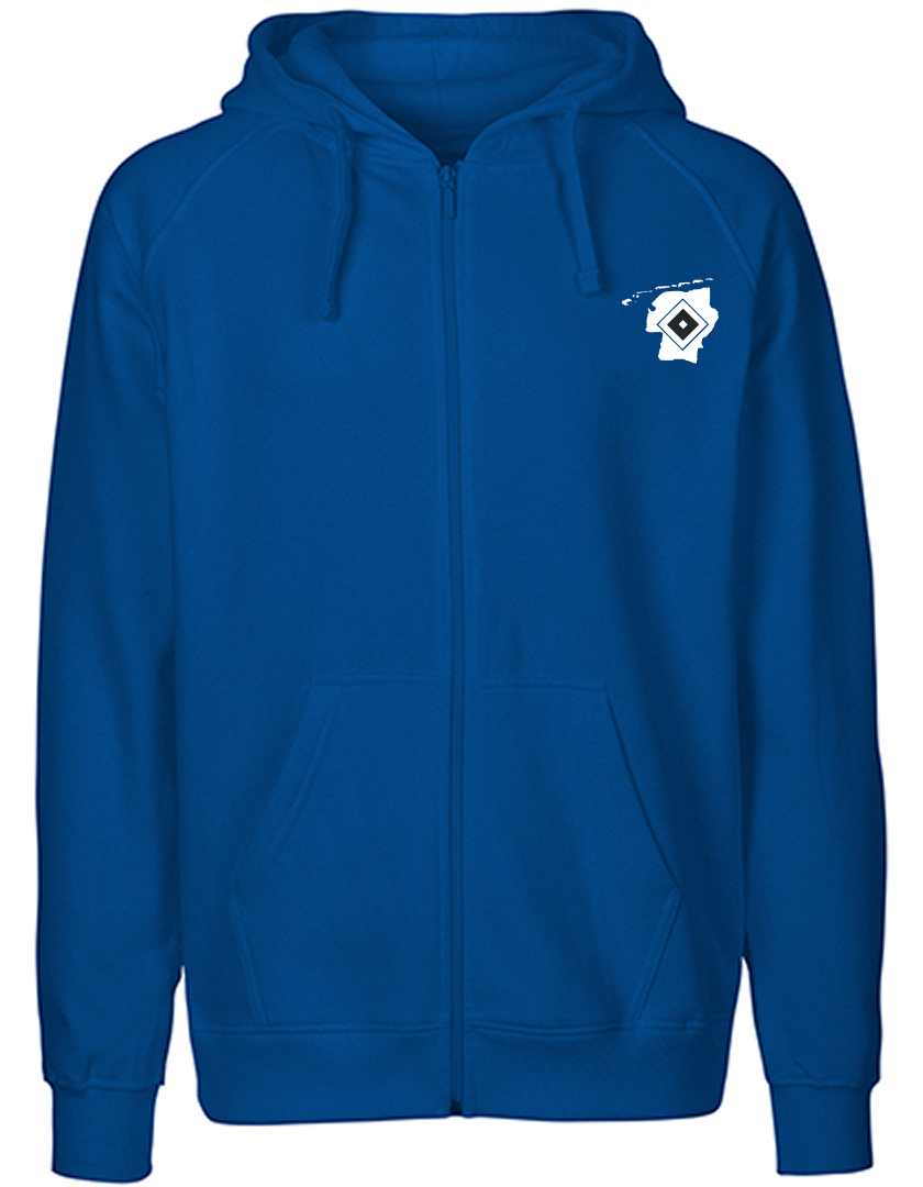 OFC PowerRaute Fresena Fan - Sweatjacke Fairtrade Herren blaumit logo